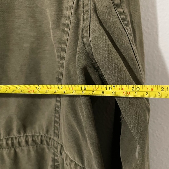 Levis Jacket Army Green Military Cargo Pockets Zip Snap Women's 6 - Picture 8 of 8